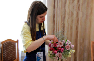Предприниматель из Татарска стала участницей областного конкурса флористов