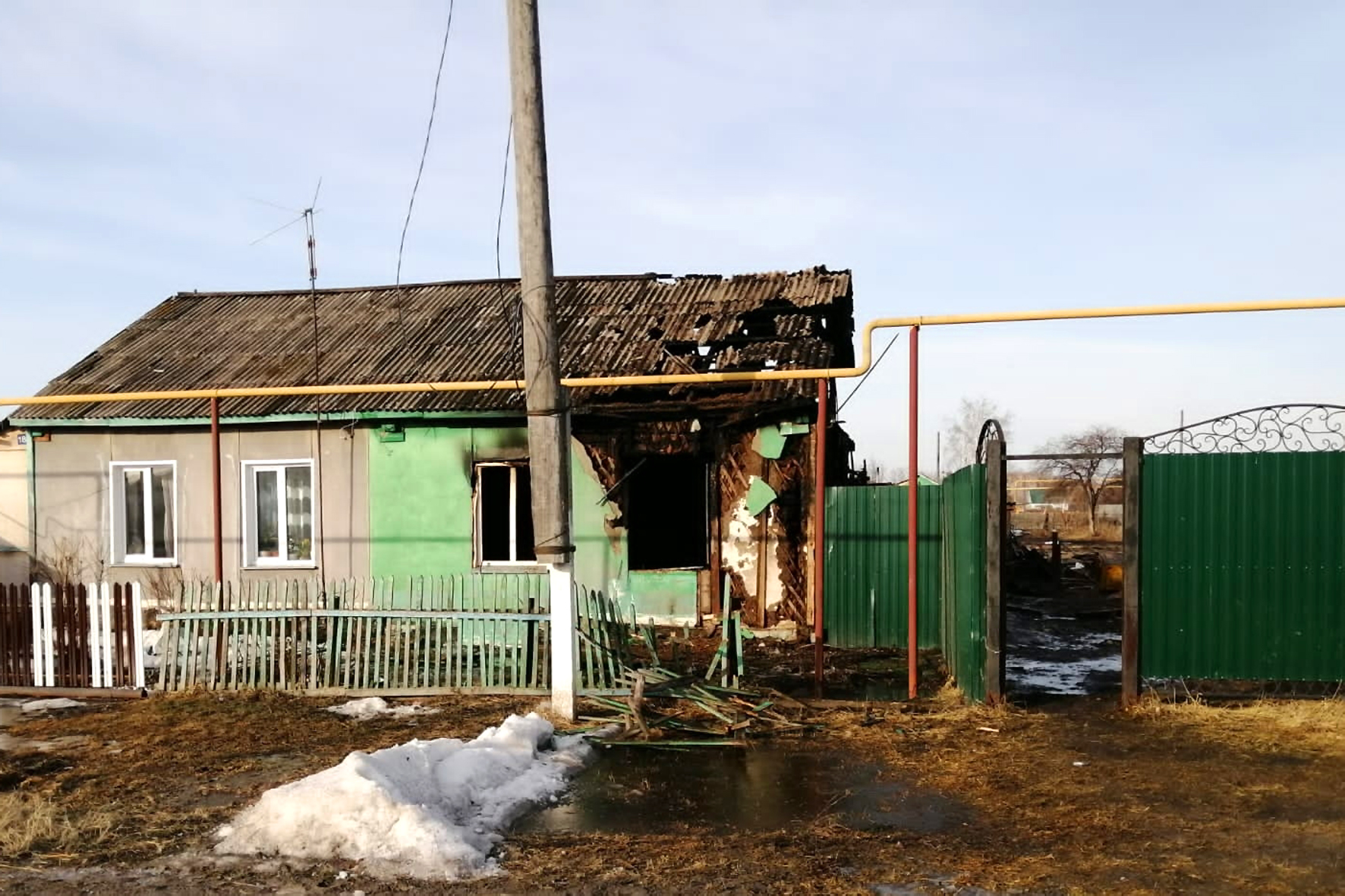 Пожар в селе Северотатарское