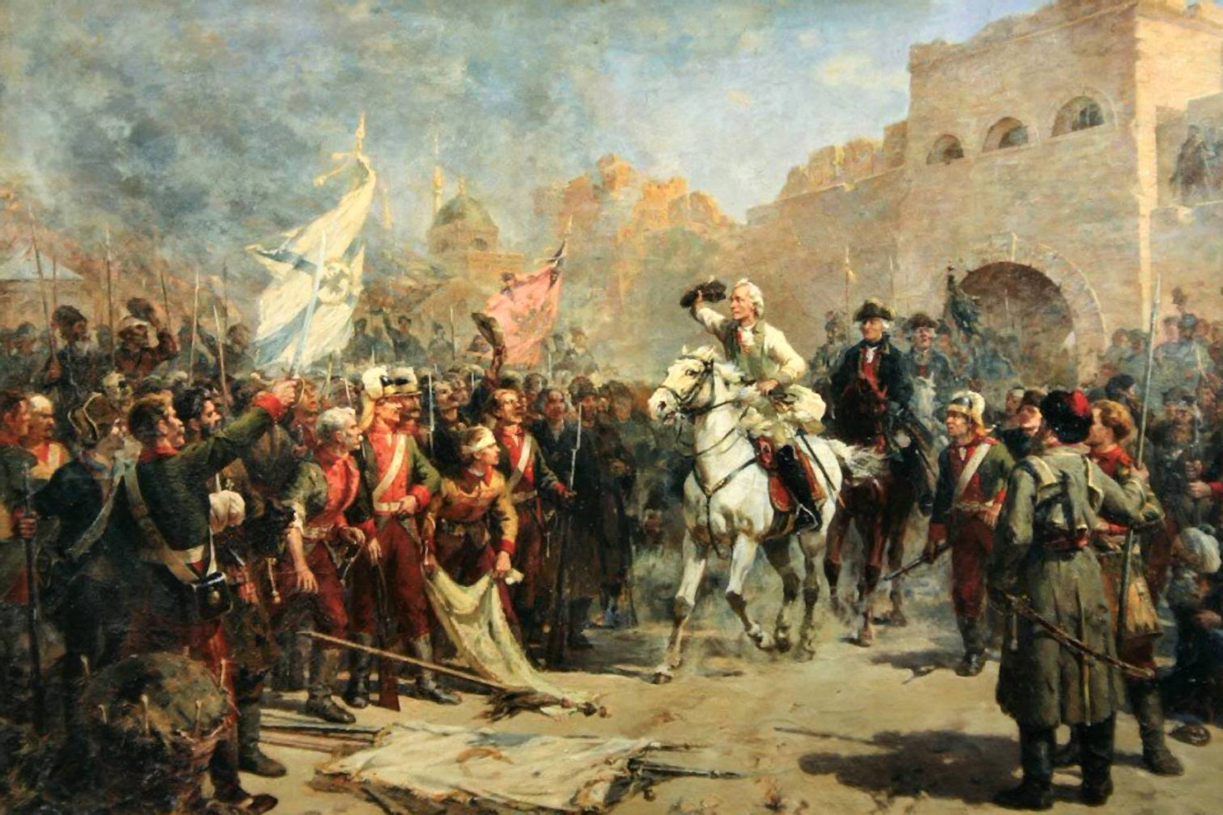 После взятия 9 августа крепости. Штурм Измаила 1790 Суворов. Взятие Измаила 1790.