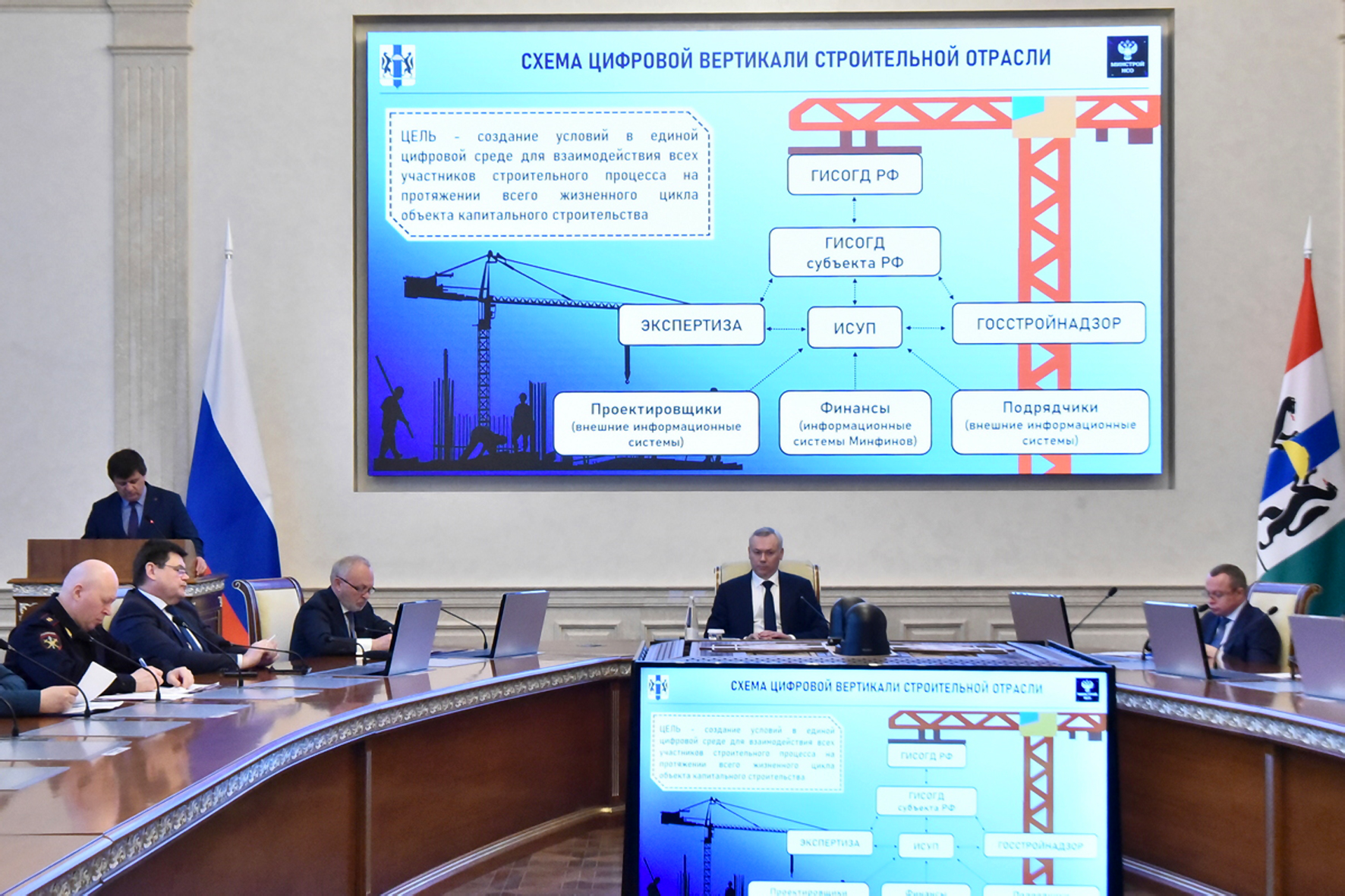 Совещание в правительстве Новосибирской области