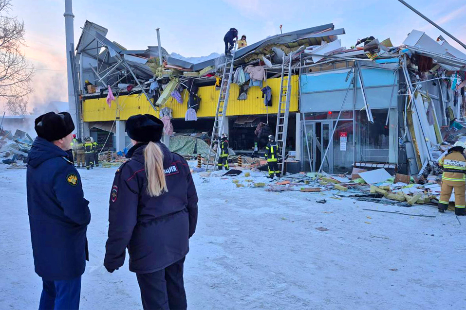 Обрушения здания в Новосибирске