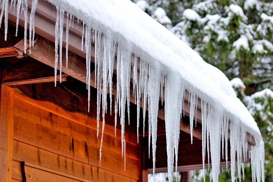 Сосульки на доме