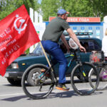 В очередной велопробег накануне Дня Победы отправились жители Татарска