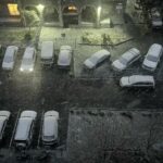 Первым снегом завалило районы Новосибирской области 15 октября
